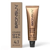 Краска для ресниц и бровей BRONSUN, цвет медный каштан #4.1, 15 мл