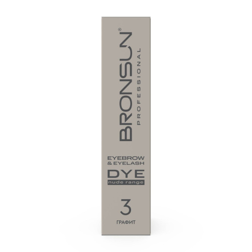 Крем-краска для бровей и ресниц NUDE RANGE BRONSUN, цвет графит #3, 15 мл фото 3