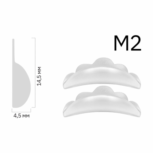 Валики силиконовые ультрамягкие размер "M2" BRONSUN, 1 пара фото 5