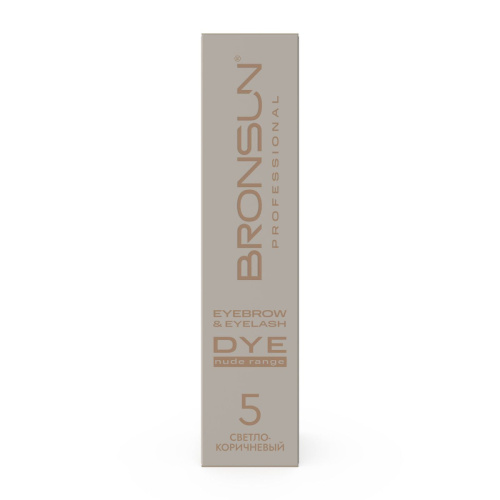 Крем-краска для бровей и ресниц NUDE RANGE BRONSUN, цвет светло-коричневый #5, 15 мл фото 3
