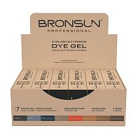 Краска для ресниц и бровей BRONSUN, цвет черный #1, 15 мл — 12 шт.