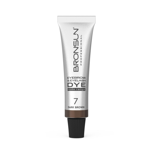 Крем-краска для бровей и ресниц NUDE RANGE BRONSUN, цвет темно-коричневый #7, 15 мл фото 7