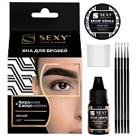 Набор для домашнего использования SEXY BROW HENNA (5 капсул), черный цвет Набор для домашнего использования SEXY BROW HENNA (5 капсул), черный цвет