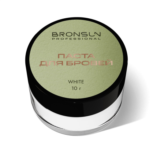 Паста для бровей BRONSUN, цвет белый, 10 г