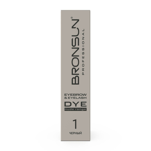 Крем-краска для бровей и ресниц NUDE RANGE BRONSUN, цвет черный #1, 15 мл фото 3