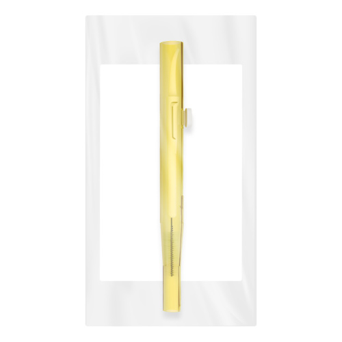 Щеточка многофункциональная для бровей и ресниц Baby Brush 1.0 мм, желтая фото 4