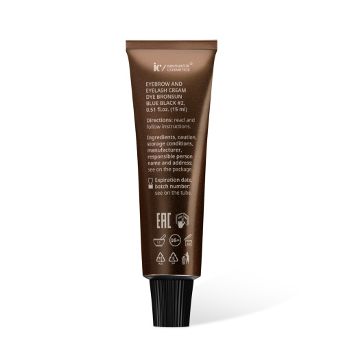 Крем-краска для бровей и ресниц BRONSUN, цвет иссиня-черный #2, 15 мл фото 8