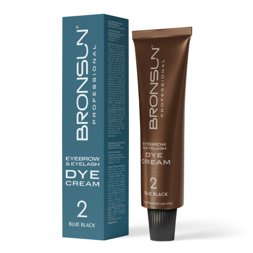 Крем-краска для бровей и ресниц BRONSUN, цвет иссиня-черный #2, 15 мл фото 2