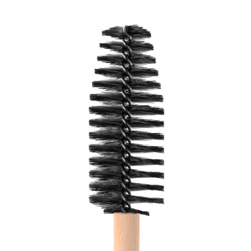 Щеточка для ресниц и бровей черная с бамбуковой ручкой IC FACTORY, 10 шт. фото 3